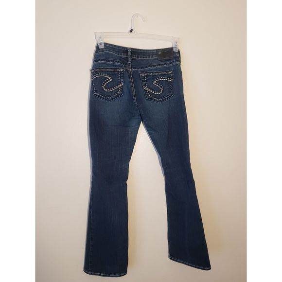 Women's Silver Jeans Co., Aiko Bootcut, W27/L31, Dark Blue - Picture 2 of 9